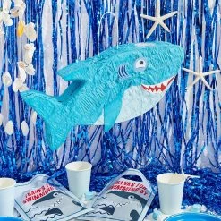 Blue Panda Shark Party Pinata, Blue (16.6 X 6.5 In) Decorations