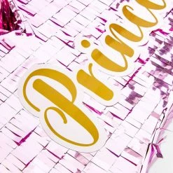 Blue Panda Small Princess Crown Pinata For Girls Birthday Party (16 X 10.5 In, Hot Pink) Decorations