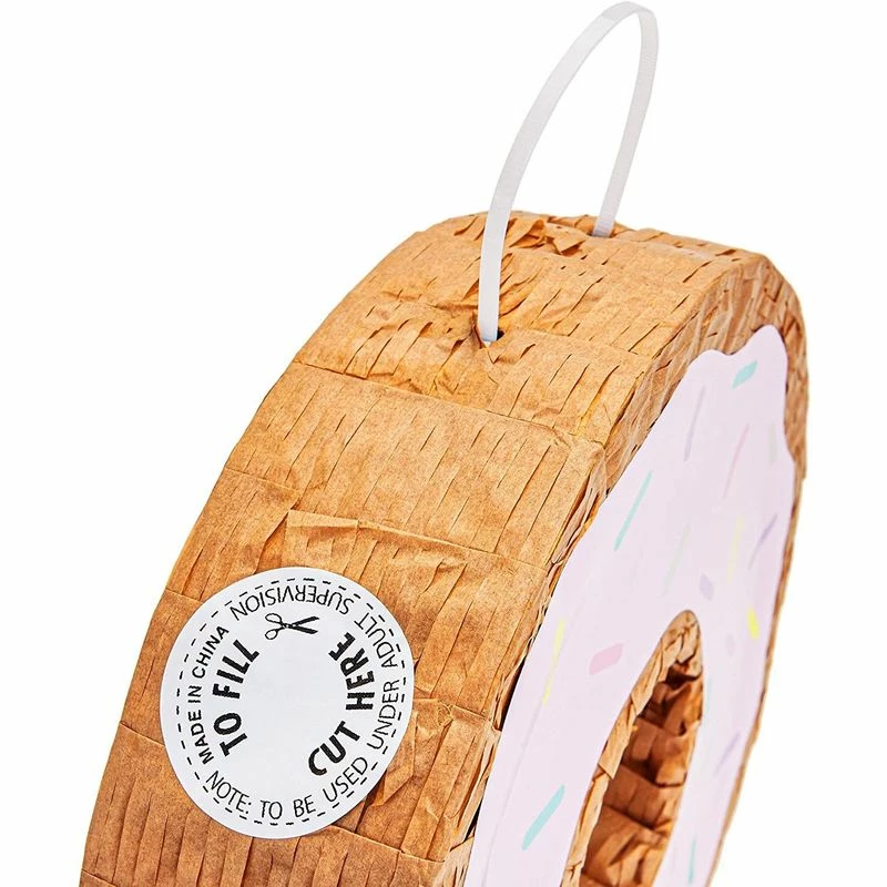 Blue Panda Donut Pinata (12.75 X 3 In, Pink) Decorations 6 Blue Panda Donut Pinata (12.75 X 3 In, Pink) Decorations