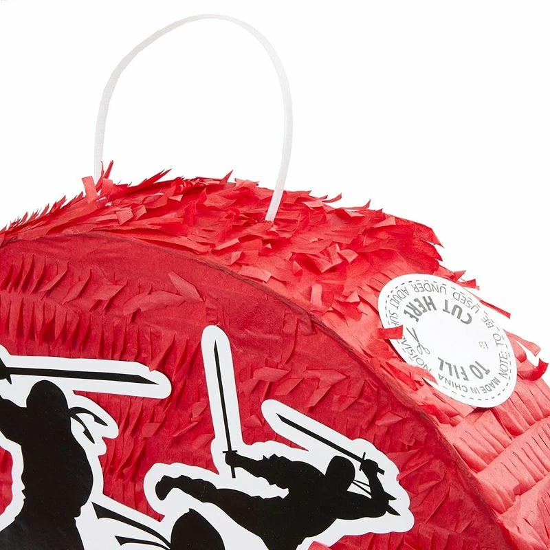 Blue Panda Decorations Mini Ninja Pinata For Kids Birthday (11.7 X 11.7, Red) 6 Blue Panda Decorations Mini Ninja Pinata For Kids Birthday (11.7 X 11.7, Red)