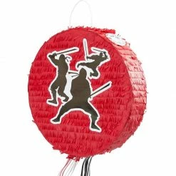 Blue Panda Decorations Mini Ninja Pinata For Kids Birthday (11.7 X 11.7, Red) 11 Blue Panda Decorations Mini Ninja Pinata For Kids Birthday (11.7 X 11.7, Red)