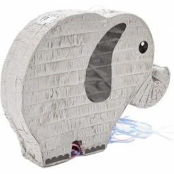 Blue Panda Elephant Pinata, Safari Party Decorations (17 X 12 In)
