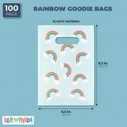 Blue Panda Party Bags And Boxes Rainbow Party Favor Goodie Bags (100 Pack) 12 Blue Panda Party Bags And Boxes Rainbow Party Favor Goodie Bags (100 Pack)