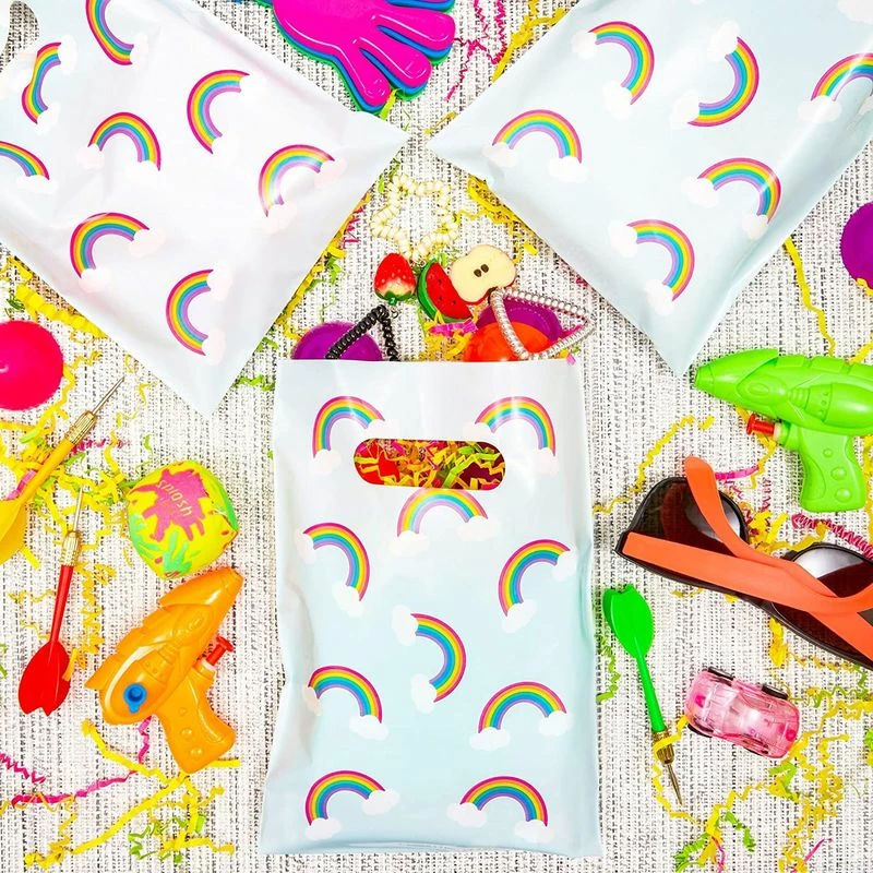 Blue Panda Party Bags And Boxes Rainbow Party Favor Goodie Bags (100 Pack) 5 Blue Panda Party Bags And Boxes Rainbow Party Favor Goodie Bags (100 Pack)