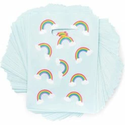 Blue Panda Party Bags And Boxes Rainbow Party Favor Goodie Bags (100 Pack) 19 Blue Panda Party Bags And Boxes Rainbow Party Favor Goodie Bags (100 Pack)