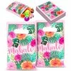 Blue Panda Party Bags And Boxes Hawaiian Luau Party Favor Bags For Birthday, Mahalo (100 Pack)