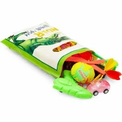 Blue Panda Dinosaur Party Favor Goodie Bags (100 Pack)