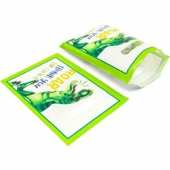 Blue Panda Dinosaur Party Favor Goodie Bags (100 Pack)