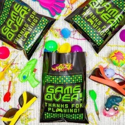 Blue Panda Party Bags And Boxes Video Game Party Favor Goodie Bags (9.3 X 6.5 In, 100 Pack)