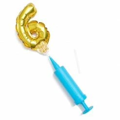 Blue Panda Gold Foil Balloon Number 0-9 Birthday Cake Toppers (6 In, 12 Pack)