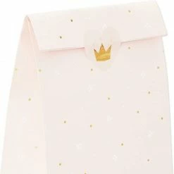 Blue Panda Party Favor Bags, Swan Princess Party Supplies (8.6 X 5.1 In, Pink, 24-Pack)