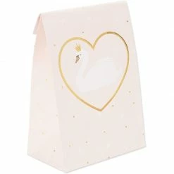 Blue Panda Party Favor Bags, Swan Princess Party Supplies (8.6 X 5.1 In, Pink, 24-Pack)