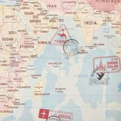 Blue Panda World Map Travel Party Favor Bags With Stickers (8.7 X 5.15 In, 36 Pack) 16 Blue Panda World Map Travel Party Favor Bags With Stickers (8.7 X 5.15 In, 36 Pack)