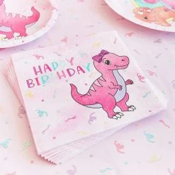 Blue Panda Pink Baby Dinosaur Birthday Party Supplies For Girl, Serves 24 (194 Pieces) Dinnerware Sets 15 Blue Panda Pink Baby Dinosaur Birthday Party Supplies For Girl, Serves 24 (194 Pieces) Dinnerware Sets