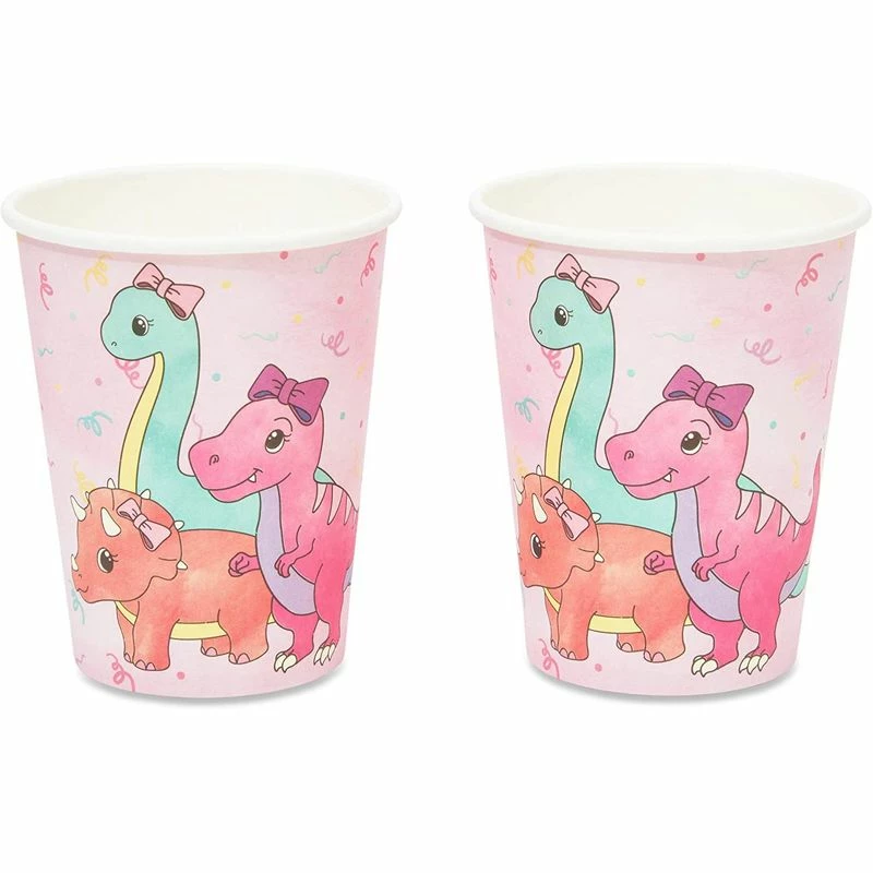 Blue Panda Pink Baby Dinosaur Birthday Party Supplies For Girl, Serves 24 (194 Pieces) Dinnerware Sets 8 Blue Panda Pink Baby Dinosaur Birthday Party Supplies For Girl, Serves 24 (194 Pieces) Dinnerware Sets