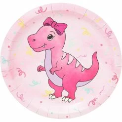 Blue Panda Pink Baby Dinosaur Birthday Party Supplies For Girl, Serves 24 (194 Pieces) Dinnerware Sets 19 Blue Panda Pink Baby Dinosaur Birthday Party Supplies For Girl, Serves 24 (194 Pieces) Dinnerware Sets