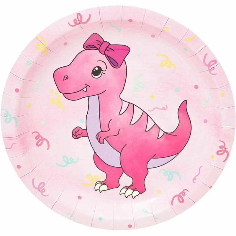 Blue Panda Pink Baby Dinosaur Birthday Party Supplies For Girl, Serves 24 (194 Pieces) Dinnerware Sets 11 Blue Panda Pink Baby Dinosaur Birthday Party Supplies For Girl, Serves 24 (194 Pieces) Dinnerware Sets