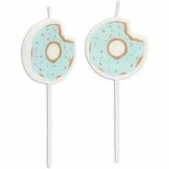 Blue Panda Donut Cake Toppers With Birthday Candles For Kid's Parties, Photo Booths (Pastel, 18 Pieces) 15 Blue Panda Donut Cake Toppers With Birthday Candles For Kid's Parties, Photo Booths (Pastel, 18 Pieces)