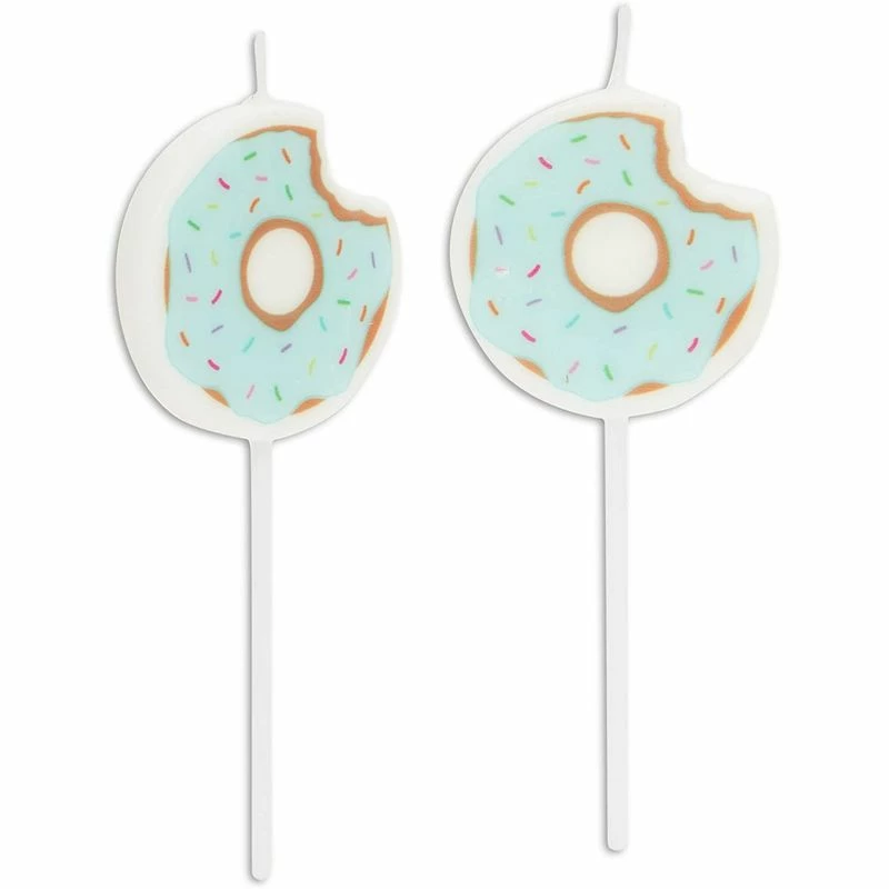Blue Panda Donut Cake Toppers With Birthday Candles For Kid's Parties, Photo Booths (Pastel, 18 Pieces) 8 Blue Panda Donut Cake Toppers With Birthday Candles For Kid's Parties, Photo Booths (Pastel, 18 Pieces)