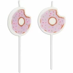 Blue Panda Donut Cake Toppers With Birthday Candles For Kid's Parties, Photo Booths (Pastel, 18 Pieces) 16 Blue Panda Donut Cake Toppers With Birthday Candles For Kid's Parties, Photo Booths (Pastel, 18 Pieces)