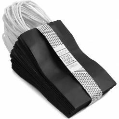 Blue Panda Paper Party Gift Bags With Handles (9 X 5.3 In, Black, 25-Pack) 11 Blue Panda Paper Party Gift Bags With Handles (9 X 5.3 In, Black, 25-Pack)