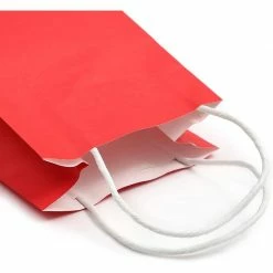 Blue Panda Paper Party Gift Bags With Handles (9 X 5.3 In, Red, 25-Pack) Party Bags And Boxes