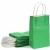 Blue Panda Paper Party Gift Bags With Handles (9 X 5.3 In, Green, 25 Pack) Party Bags And Boxes