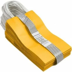Blue Panda Paper Party Gift Bags With Handles (9 X 5.3 In, Yellow, 25-Pack)