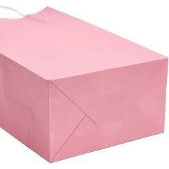 Blue Panda Paper Party Gift Bags With Handles (9 X 5.3 In, Pink, 25-Pack)