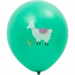 Blue Panda Llama Birthday Party Balloons In 5 Colors (12 Inches, 50-Pack)