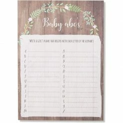 Blue Panda Games Oh, Deer Girl's Baby Shower Nursery Rhyme Game Cards For Party, Deer Theme (5 X 7 In, 5 Pack, 250 Sheets)