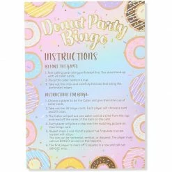 Blue Panda Games Donut Bingo Party Game For Birthdays, Donut Grow Up (5 X 7 Inches, 36 Cards) 14 Blue Panda Games Donut Bingo Party Game For Birthdays, Donut Grow Up (5 X 7 Inches, 36 Cards)