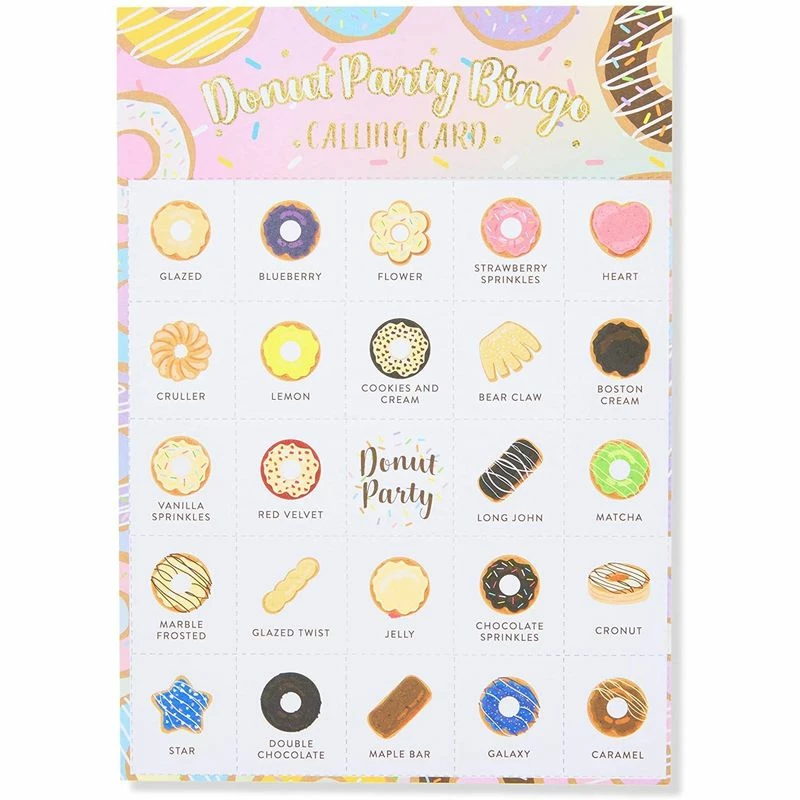 Blue Panda Games Donut Bingo Party Game For Birthdays, Donut Grow Up (5 X 7 Inches, 36 Cards) 9 Blue Panda Games Donut Bingo Party Game For Birthdays, Donut Grow Up (5 X 7 Inches, 36 Cards)