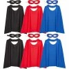Blue Panda Action Hero Dress Up Capes And Masks Costume Set For Kids (3 Colors, 12 Pieces) Superhero 1 Blue Panda Action Hero Dress Up Capes And Masks Costume Set For Kids (3 Colors, 12 Pieces) Superhero
