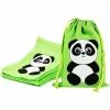 Blue Panda Panda Bear Drawstring Party Favor Bags (Green, 5 X 7 In, 12 Pack) 2 Blue Panda Panda Bear Drawstring Party Favor Bags (Green, 5 X 7 In, 12 Pack)