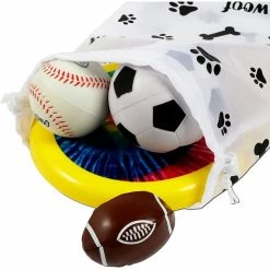 Blue Panda Woof! Dog Birthday Party Supplies, Drawstring Gift Bags (10 X 12 In, 12 Pack) Special Occasions