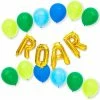 Blue Panda Foil Balloon Letters Set, Gold Roar Dinosaur Birthday Party (24 Pack) 1 Blue Panda Foil Balloon Letters Set, Gold Roar Dinosaur Birthday Party (24 Pack)