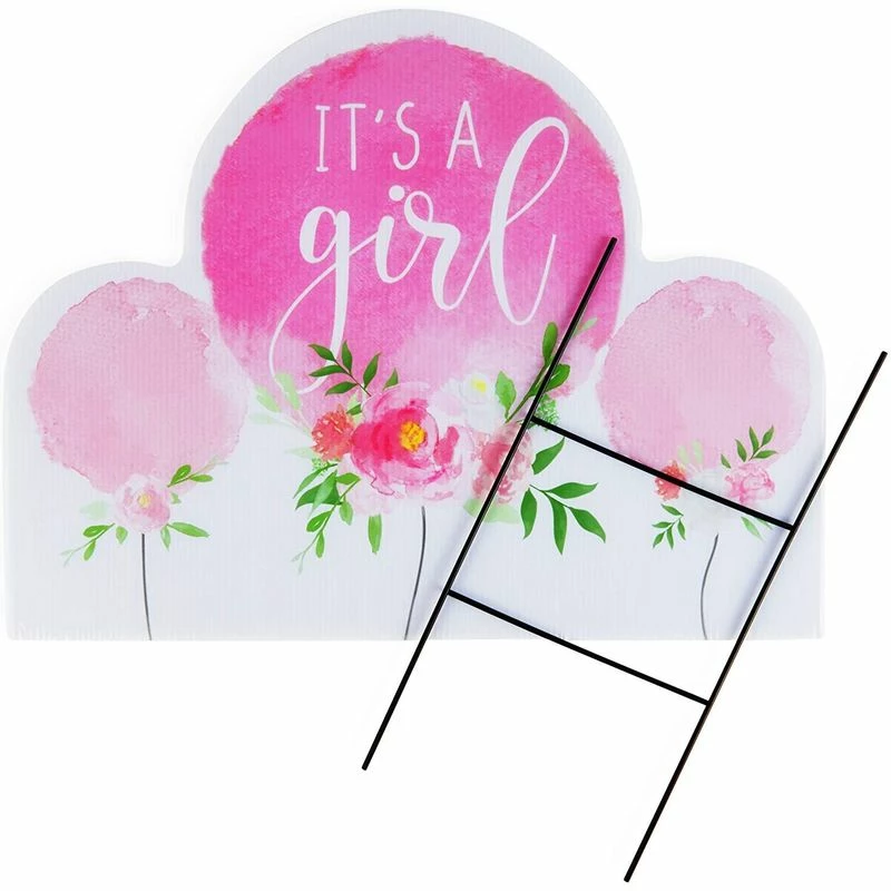 Blue Panda Baby Shower Yard Signs With Stakes, It’s A Girl (17 X 13 In, 2 Pack) Special Occasions 8 Blue Panda Baby Shower Yard Signs With Stakes, It’s A Girl (17 X 13 In, 2 Pack) Special Occasions