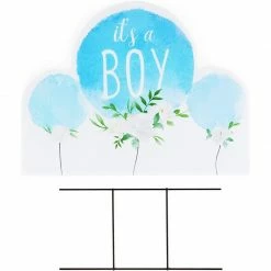 Special Occasions Blue Panda Baby Shower Yard Signs With Stakes, It’s A Boy (17 X 13 In, 2 Pack)
