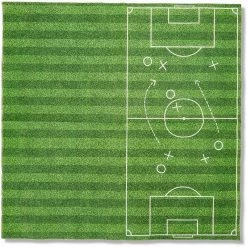 Blue Panda Soccer Party Paper Napkins For Sports Birthday (6.5 X 6.5 In, 100 Pack)
