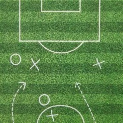 Blue Panda Soccer Party Paper Napkins For Sports Birthday (6.5 X 6.5 In, 100 Pack)