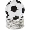 Blue Panda Soccer Birthday Party Paper Plates (7 Inches, 80 Pack)