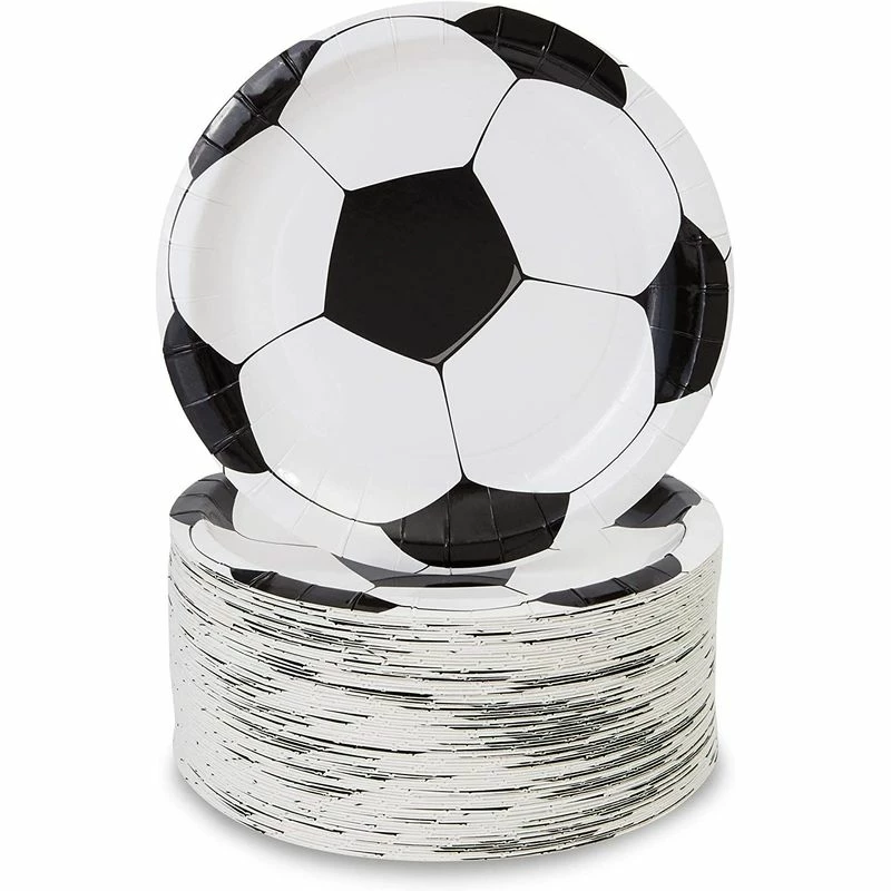 Blue Panda Soccer Birthday Party Paper Plates (7 Inches, 80 Pack) 3 Blue Panda Soccer Birthday Party Paper Plates (7 Inches, 80 Pack)