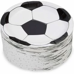 Blue Panda Soccer Birthday Party Paper Plates (7 Inches, 80 Pack) 10 Blue Panda Soccer Birthday Party Paper Plates (7 Inches, 80 Pack)