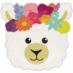 Blue Panda Llama Birthday Party Paper Plates (9 X 10 Inches, 48-Pack) 9 Blue Panda Llama Birthday Party Paper Plates (9 X 10 Inches, 48-Pack)