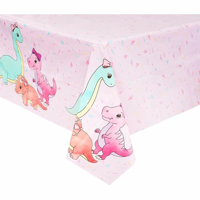 Blue Panda Pink Dinosaur Party Decorations For Girl's Birthdays, Plastic Tablecloth (54 X 108 In, 3 Pack) Tablecloths 9 Blue Panda Pink Dinosaur Party Decorations For Girl's Birthdays, Plastic Tablecloth (54 X 108 In, 3 Pack) Tablecloths