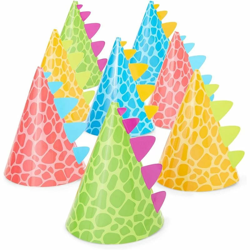 Blue Panda Dinosaur Party Hats For Kids Birthday, Cone Party Hats (4.75 X 7 In, 24 Pack) Decorations 3 Blue Panda Dinosaur Party Hats For Kids Birthday, Cone Party Hats (4.75 X 7 In, 24 Pack) Decorations