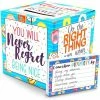 Blue Panda Classroom Kindness Cards And Ballot Box For Elementary Students (8x8 In, 50 Cards) Special Occasions