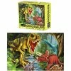 Blue Panda Giant Jigsaw Floor Puzzle For Kids, Dinosaur (2.9 X 1.9 Ft, 35.3 X 23.5 In, 48 Pieces)