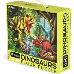 Blue Panda Giant Jigsaw Floor Puzzle For Kids, Dinosaur (2.9 X 1.9 Ft, 35.3 X 23.5 In, 48 Pieces) 11 Blue Panda Giant Jigsaw Floor Puzzle For Kids, Dinosaur (2.9 X 1.9 Ft, 35.3 X 23.5 In, 48 Pieces)